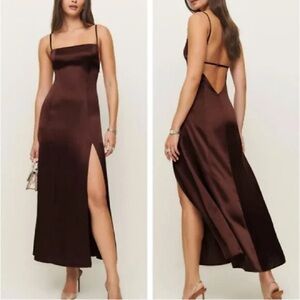 Reformation Melina Silk Dress